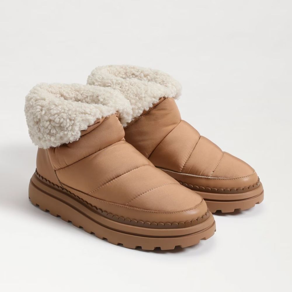 SAM EDELMAN OZIE SHEARLING BOOTIE US SZ 9M: Pre-Owned (With Box)